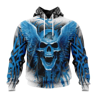 NFL Carolina Panthers Special Kits With Skull Pullover Hoodie