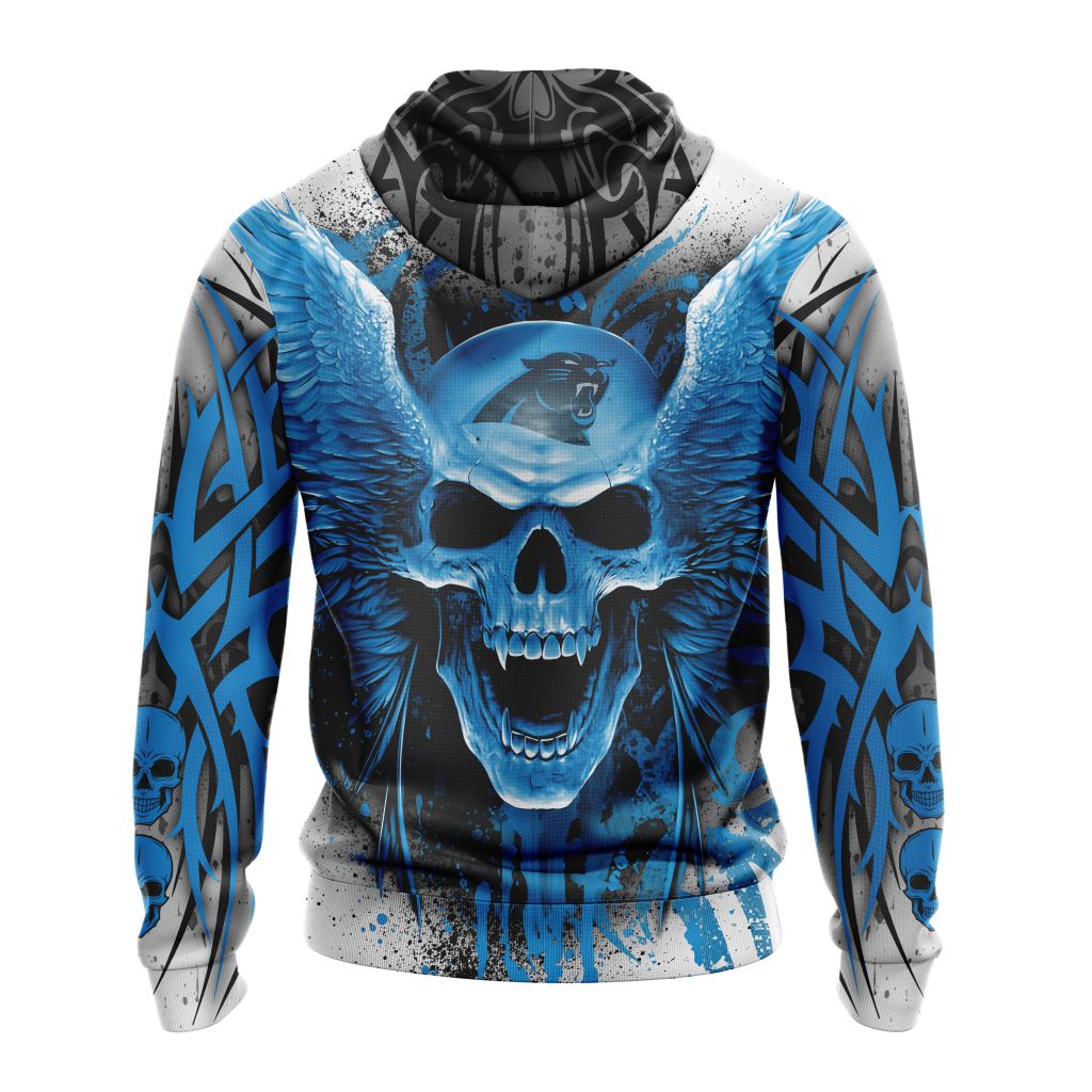 NFL Carolina Panthers Special Kits With Skull Pullover Hoodie NFL Carolina Panthers Special Kits With Skull Pullover Hoodie