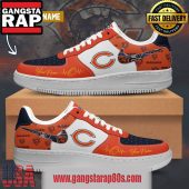 NFL Chicago Bears Custom Name Air Force 1 Running Sneakers Shoes