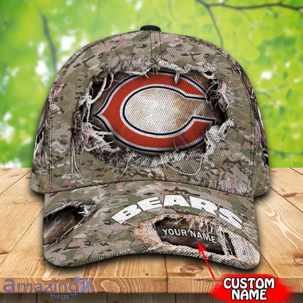 NFL Chicago Bears Custom Name Camo Classic Cap NFL Chicago Bears Custom Name Camo Classic Cap