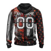 Nfl Chicago Bears Custom Name Number Classic Grunge American Flag Pullover Hoodie 3827.jpg - demo10