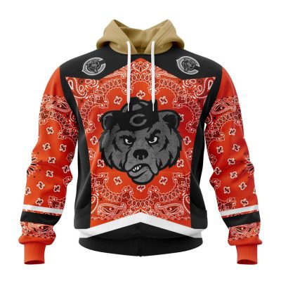 NFL Chicago Bears Custom Name Number Classic Style Pullover Hoodie