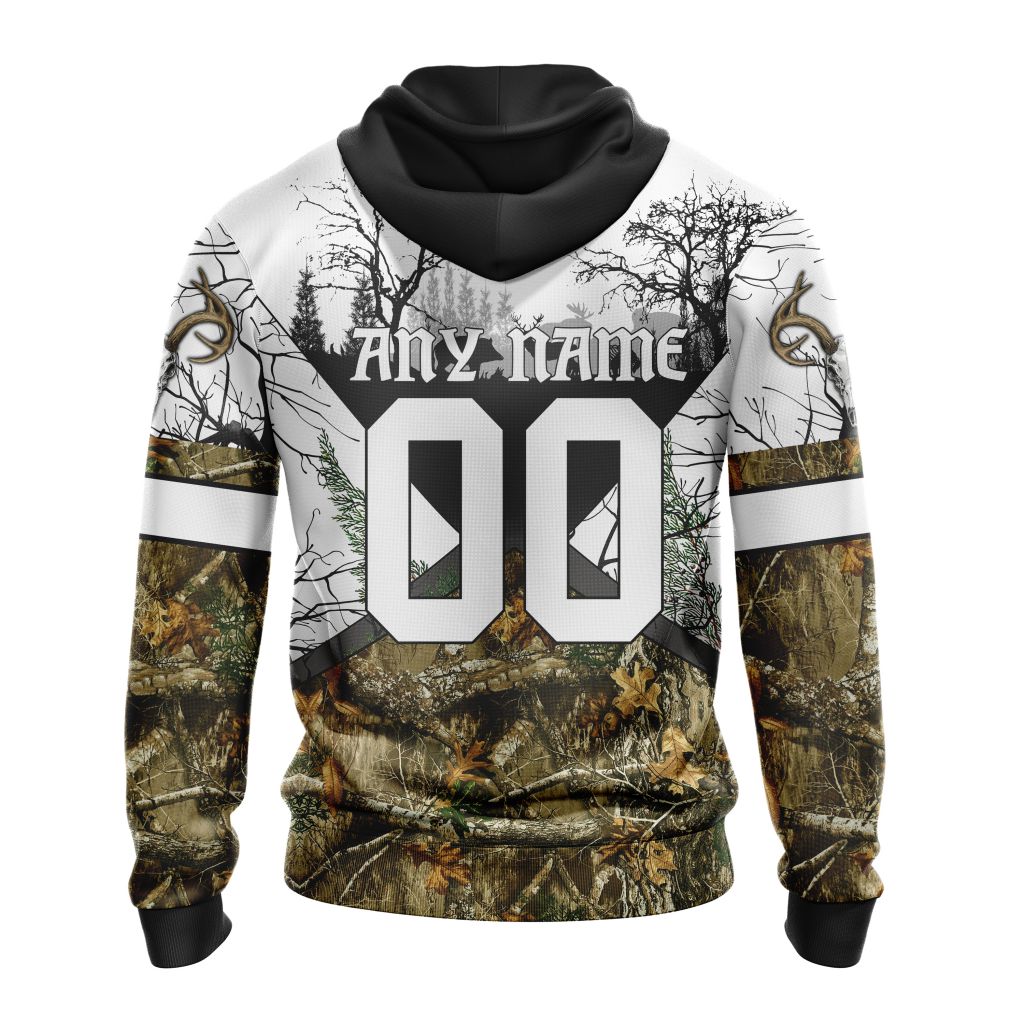NFL Chicago Bears Custom Name Number Deer Skull And Forest Pullover Hoodie NFL Chicago Bears Custom Name Number Deer Skull And Forest Pullover Hoodie