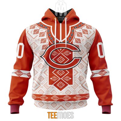 NFL Chicago Bears Custom Name Number Native Pattern Pullover Hoodie