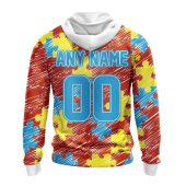 Nfl Chicago Bears Custom Name Number Puzzle Autism Awareness Pullover Hoodie Back.jpg - demo10