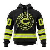 NFL Chicago Bears Custom Name Number Special FireFighter Uniform Pullover Hoodie