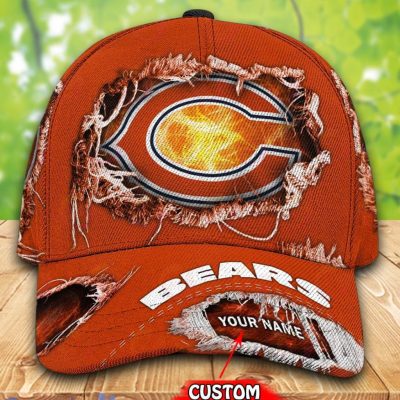 NFL Chicago Bears Custom Name Red Classic Cap