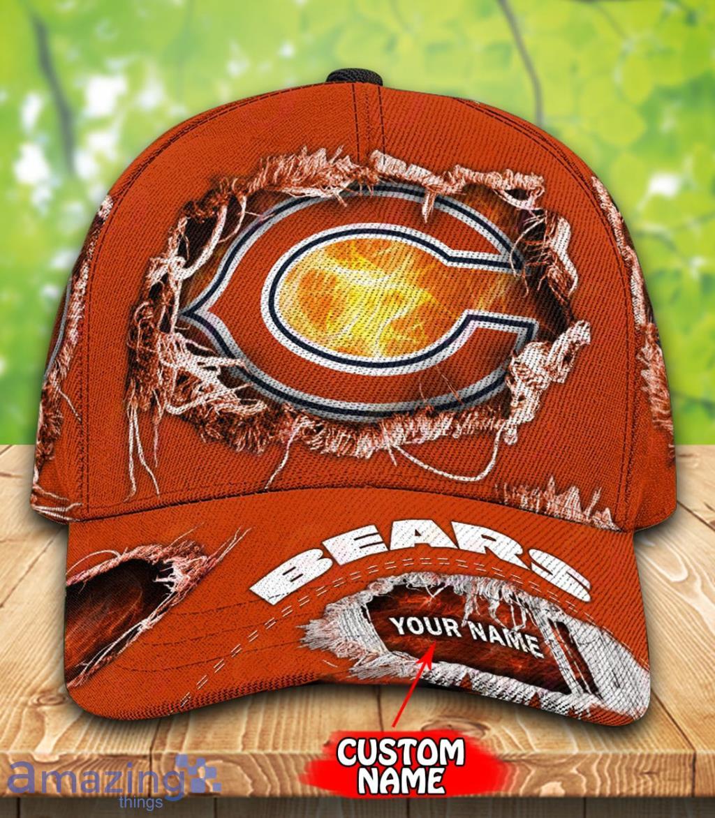 NFL Chicago Bears Custom Name Red Classic Cap NFL Chicago Bears Custom Name Red Classic Cap