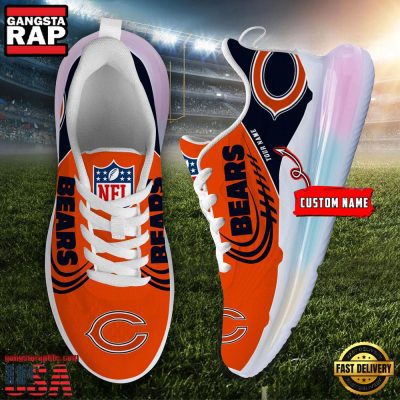 NFL Chicago Bears Custom Rainbow Atmospheric Air Force 1 Sneaker Shoes