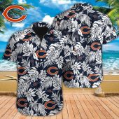 NFL Chicago Bears Tropical Leafs Hawaiian Shirt