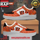 NFL Cincinnati Bengals Custom Name Air Force 1 Running Sneakers Shoes