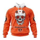 Nfl Cincinnati Bengals Custom Name Number Kits For Dia De Muertos Pullover Hoodie 1205.jpg - demo10