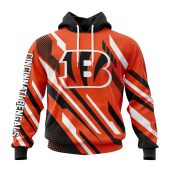 NFL Cincinnati Bengals Custom Name Number MotoCross Concept Pullover Hoodie