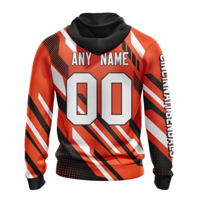NFL Cincinnati Bengals Custom Name Number MotoCross Concept Pullover Hoodie