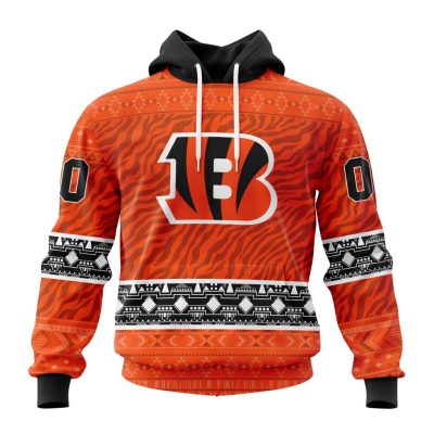 NFL Cincinnati Bengals Custom Name Number Native Concepts Pullover Hoodie
