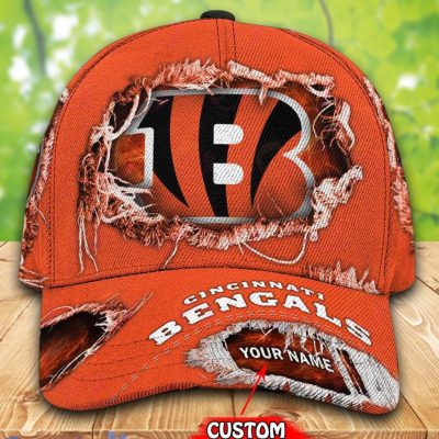 NFL Cincinnati Bengals Custom Name Orange Classic Cap