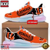 NFL Cincinnati Bengals Custom Rainbow Atmospheric Air Force 1 Sneaker Shoes