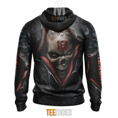 NFL Cincinnati Bengals Halloween Horror Skull Pullover Hoodie