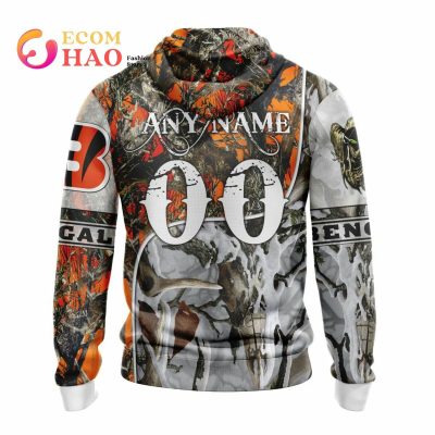 NFL Cincinnati Bengals Custom Name Number Hunter Pullover Hoodie
