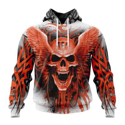 NFL Cincinnati Bengals Special Kits With Skull Pullover Hoodie