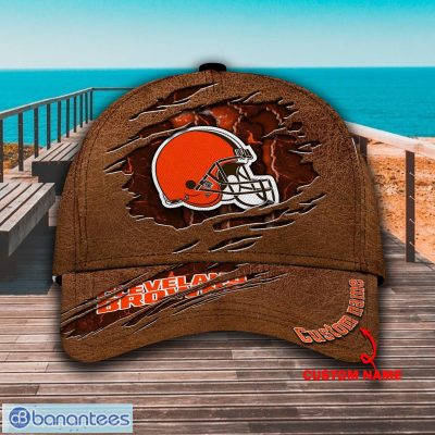 NFL Cleveland Browns Custom Name Brown Classic Cap