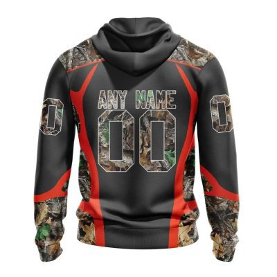 NFL Cleveland Browns Custom Name Number Camo Hunting Pullover Hoodie