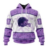 Nfl Cleveland Browns Custom Name Number Fight Cancer Pullover Hoodie Front.jpg - demo10
