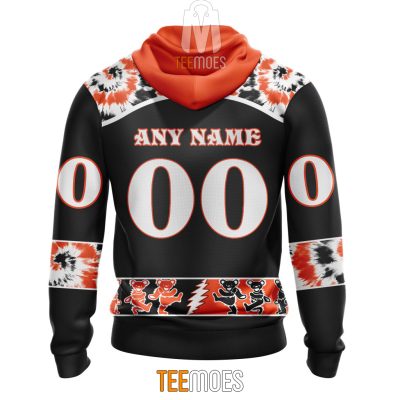 NFL Cleveland Browns Custom Name Number Grateful Dead Pullover Hoodie