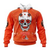Nfl Cleveland Browns Custom Name Number Kits For Dia De Muertos Pullover Hoodie 0016.jpg - demo10
