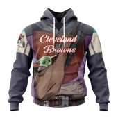 Nfl Cleveland Browns Custom Name Number Mandalorian And Baby Yoda Pullover Hoodie 5242.jpg - demo10