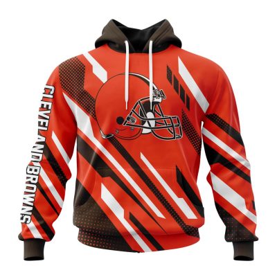 NFL Cleveland Browns Custom Name Number MotoCross Concept Pullover Hoodie