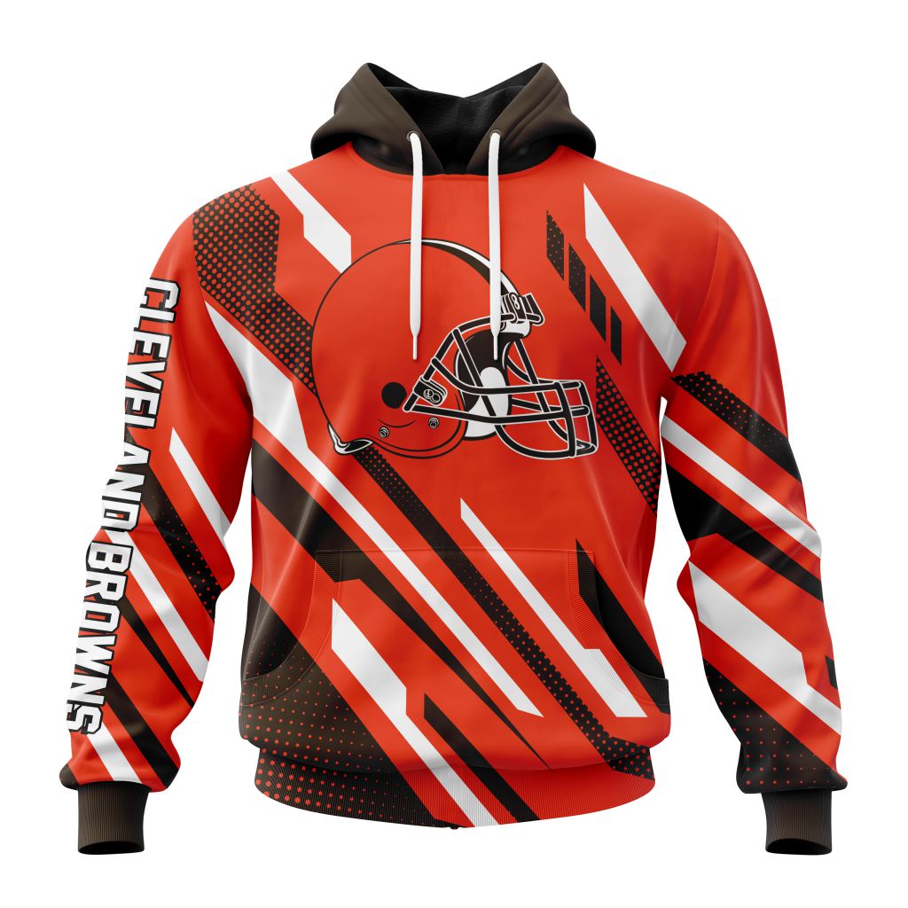NFL Cleveland Browns Custom Name Number MotoCross Concept Pullover Hoodie NFL Cleveland Browns Custom Name Number MotoCross Concept Pullover Hoodie