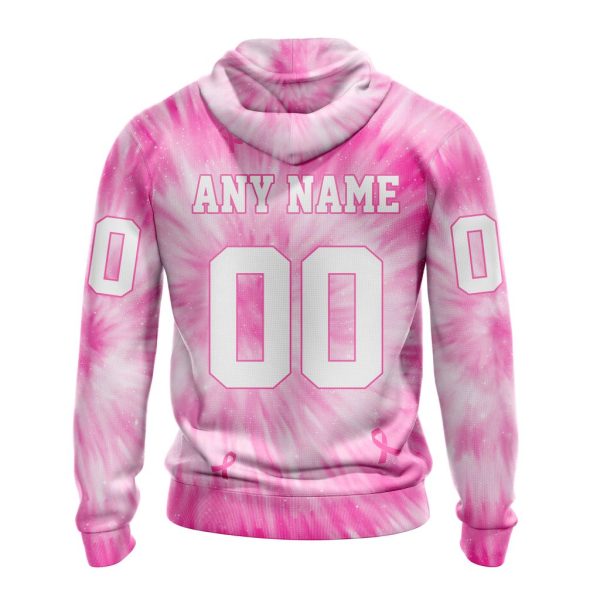 NFL Cleveland Browns Custom Name Number Pink Tie-Dye Pullover Hoodie NFL Cleveland Browns Custom Name Number Pink Tie-Dye Pullover Hoodie
