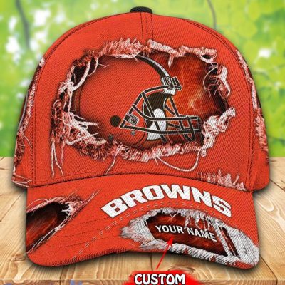 NFL Cleveland Browns Custom Name Orange Classic Cap