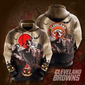 NFL Cleveland Browns Jason Voorhees Halloween Pullover Hoodie