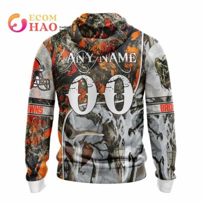 NFL Cleveland Browns Custom Name Number Hunter Pullover Hoodie