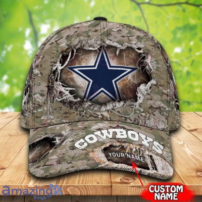 NFL Dallas Cowboys Custom Name Camo Classic Cap