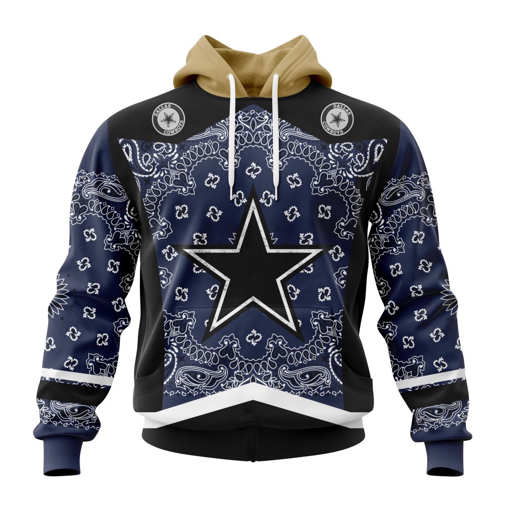 NFL Dallas Cowboys Custom Name Number Classic Style Pullover Hoodie NFL Dallas Cowboys Custom Name Number Classic Style Pullover Hoodie