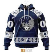 NFL Dallas Cowboys Custom Name Number Grateful Dead Pullover Hoodie