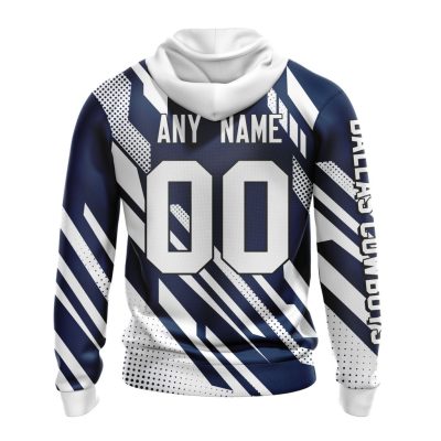 NFL Dallas Cowboys Custom Name Number MotoCross Concept Pullover Hoodie