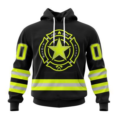 NFL Dallas Cowboys Custom Name Number Special FireFighter Uniform Pullover Hoodie