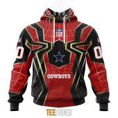 NFL Dallas Cowboys Custom Name Number Spider Man Pullover Hoodie
