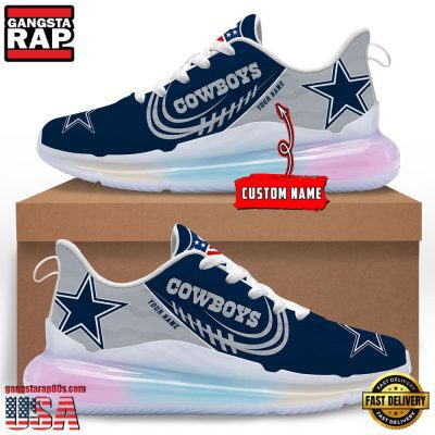 NFL Dallas Cowboys Custom Rainbow Atmospheric Air Force 1 Sneaker Shoes