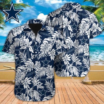 NFL Dallas Cowboys Tropical Leafs Hawaiian Shirt