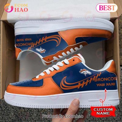 NFL Denver Broncos Air Force 1 Sneaker Custom Name
