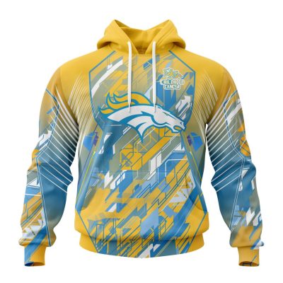 NFL Denver Broncos Childhood Cancers Pullover Hoodie