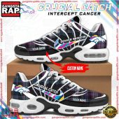 NFL Denver Broncos Crucial Catch Intercept Cancer Air Max Plus Shoes Running Sneakers