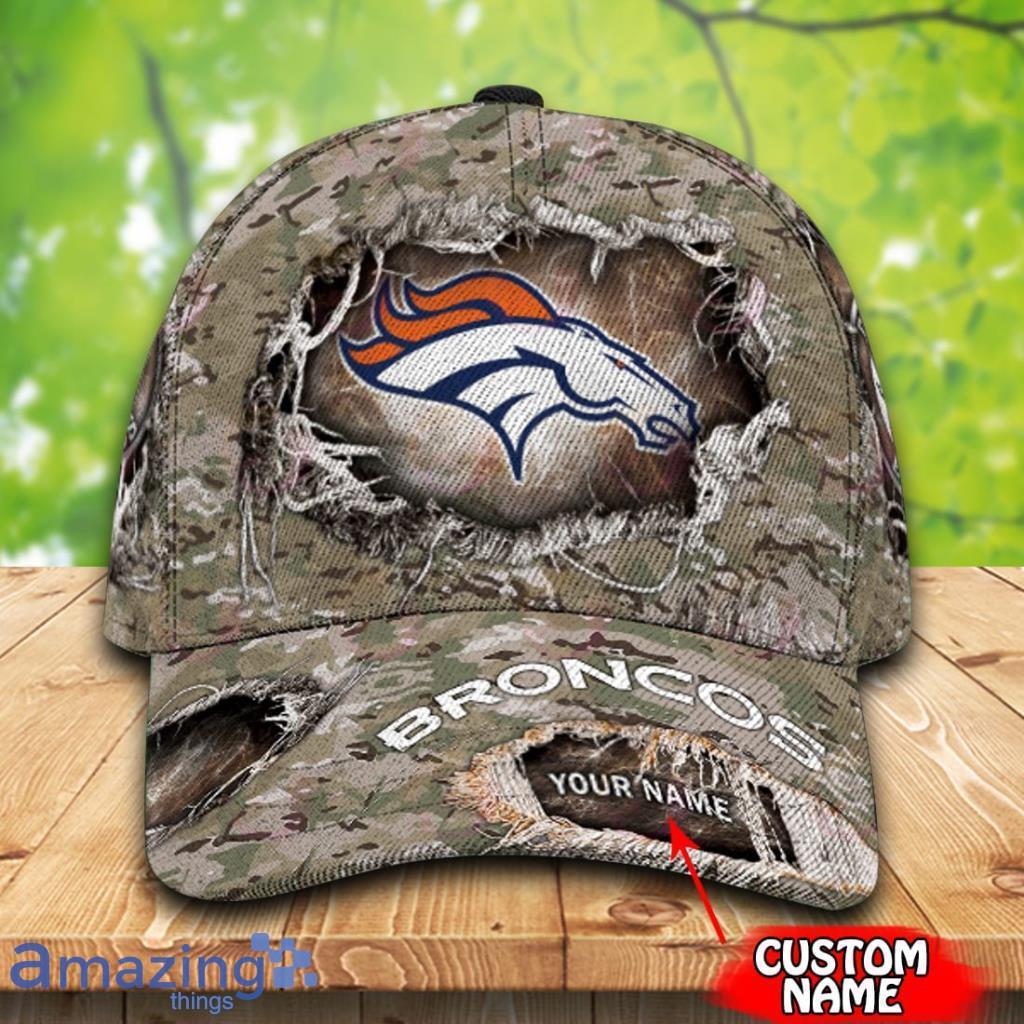NFL Denver Broncos Custom Name Camo Classic Cap NFL Denver Broncos Custom Name Camo Classic Cap