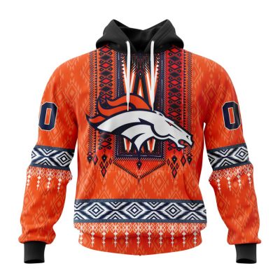 NFL Denver Broncos Custom Name Number Native Concepts Pullover Hoodie