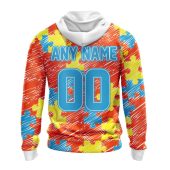 Nfl Denver Broncos Custom Name Number Puzzle Autism Awareness Pullover Hoodie Back.jpg - demo10